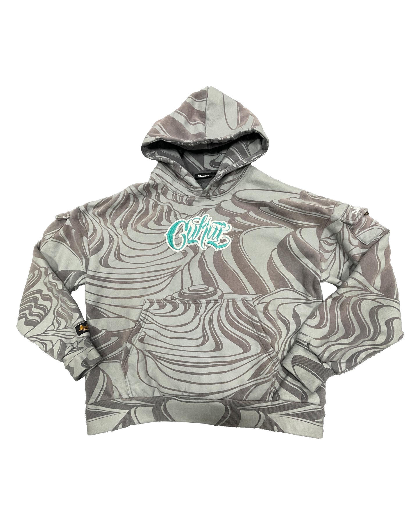 Cukui x Baysiq Native Shark Rice Fields Hoodie
