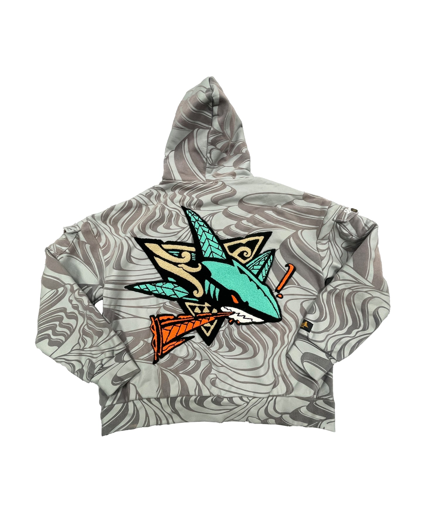 Cukui x Baysiq Native Shark Rice Fields Hoodie