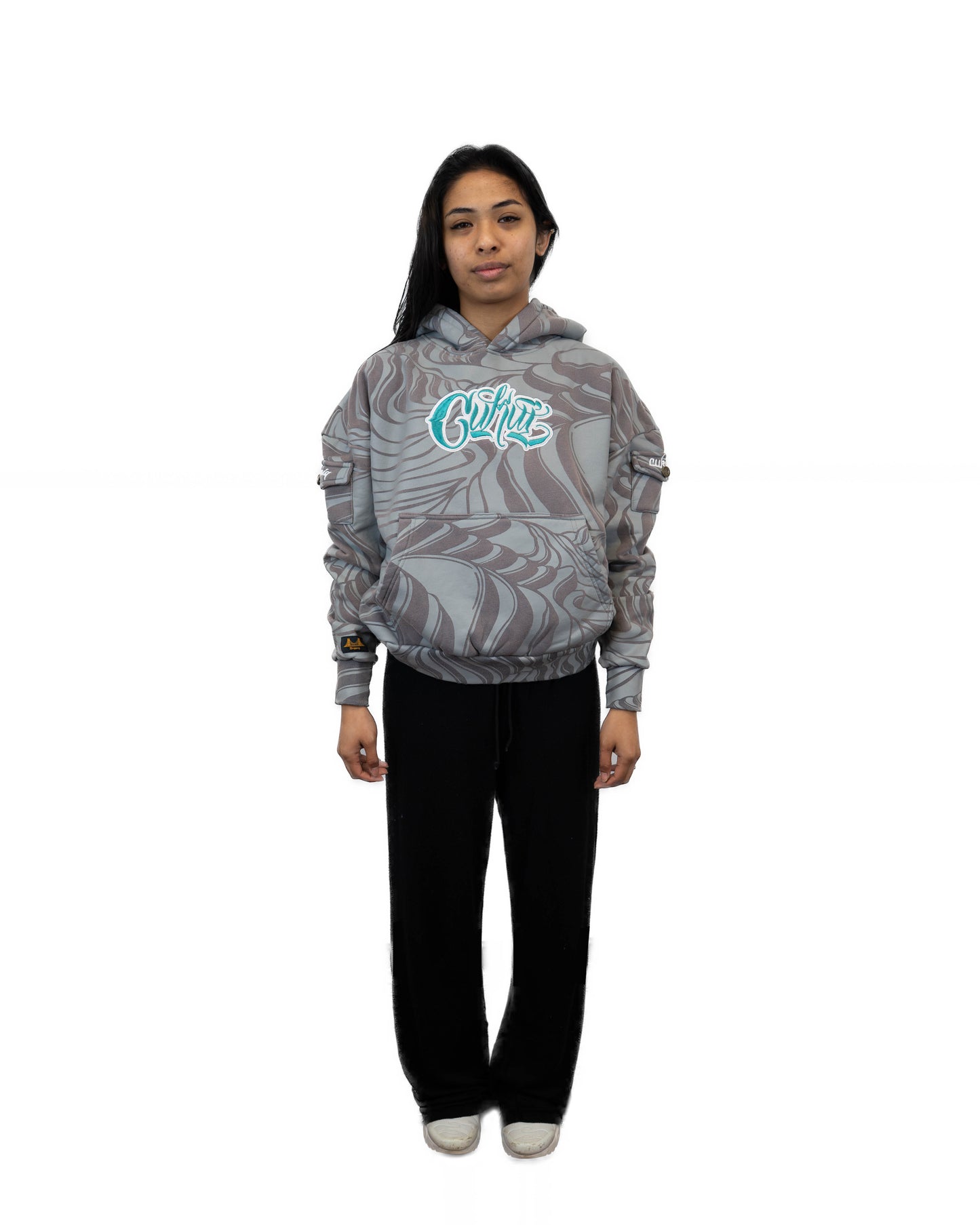 Cukui x Baysiq Native Shark Rice Fields Hoodie