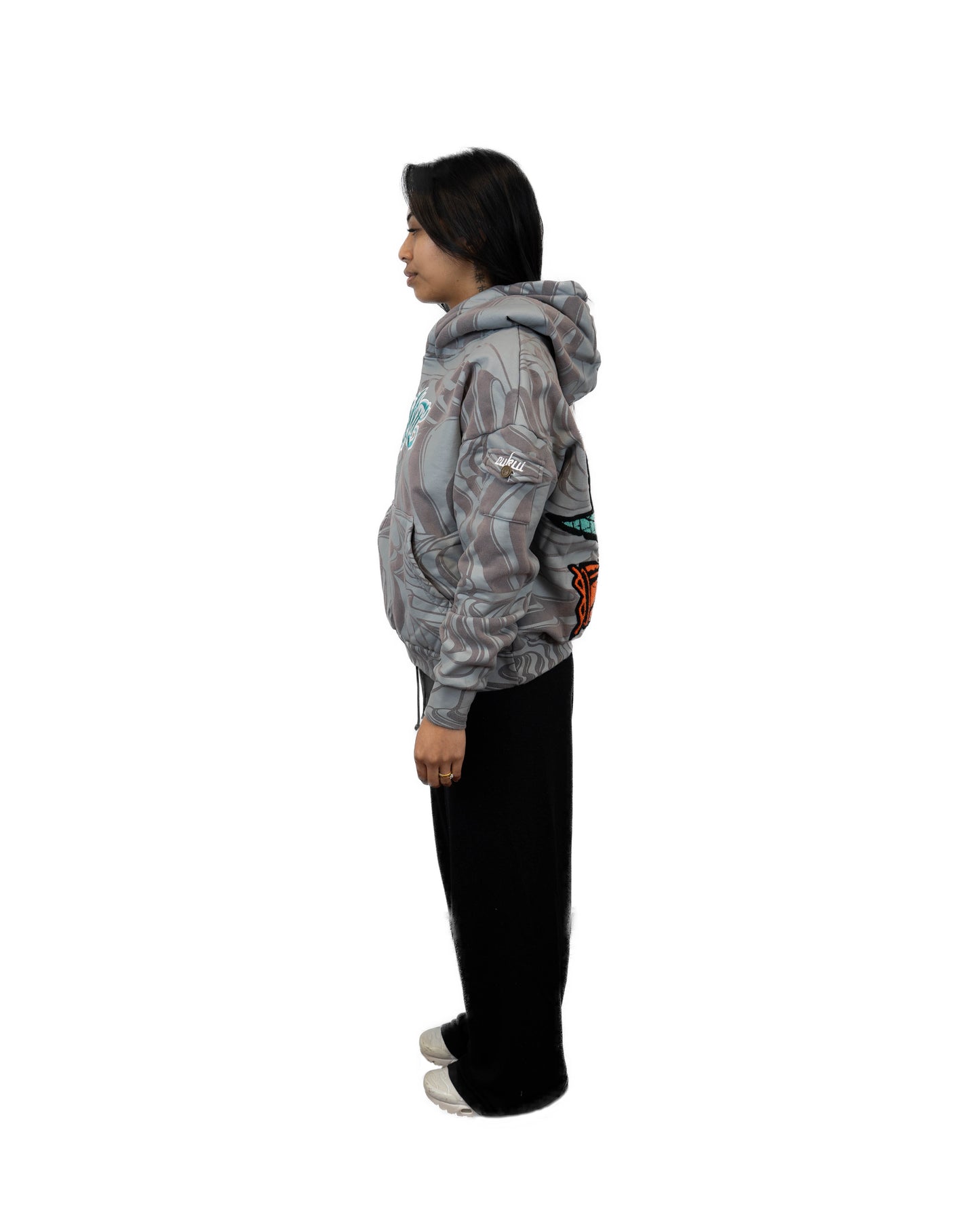 Cukui x Baysiq Native Shark Rice Fields Hoodie