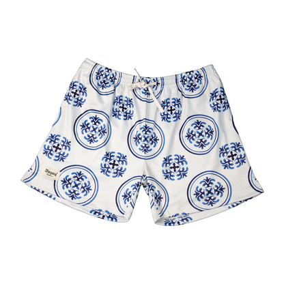 Blue Porcelain Shorts