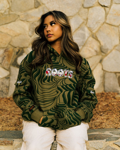 Olive Rice Paddy Camo Hoodie