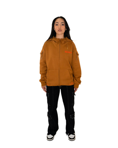 Muni Full Zip - Brown