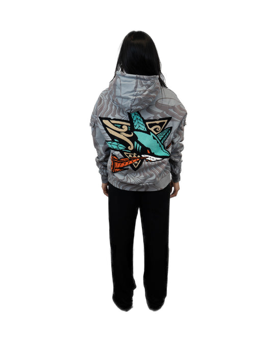 Cukui x Baysiq Native Shark Rice Fields Hoodie