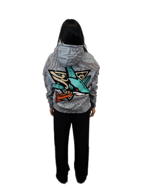 Cukui x Baysiq Native Shark Rice Fields Hoodie