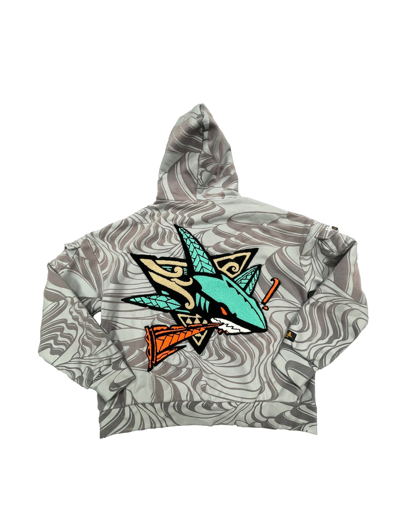 Cukui x Baysiq Native Shark Rice Fields Hoodie