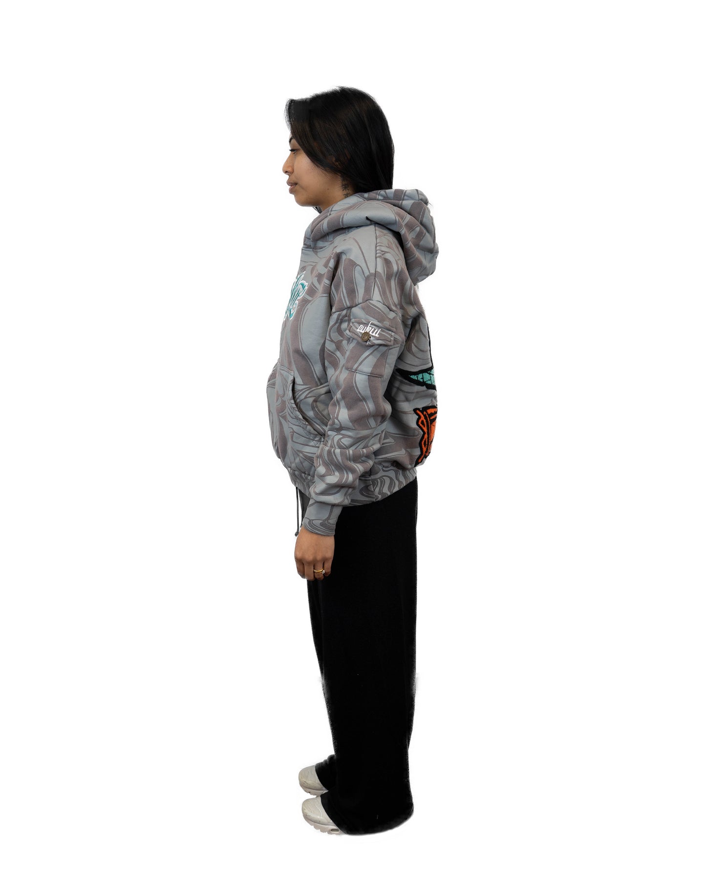Cukui x Baysiq Native Shark Rice Fields Hoodie