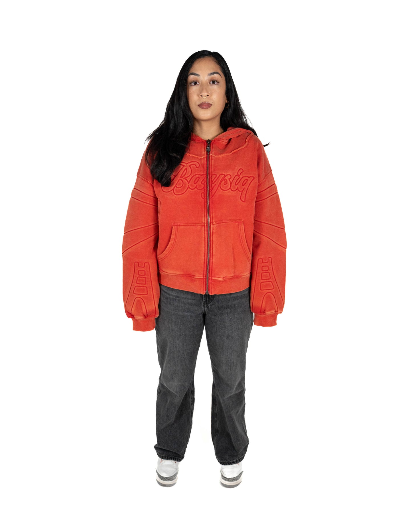 Washed Red Golden Gate Zip