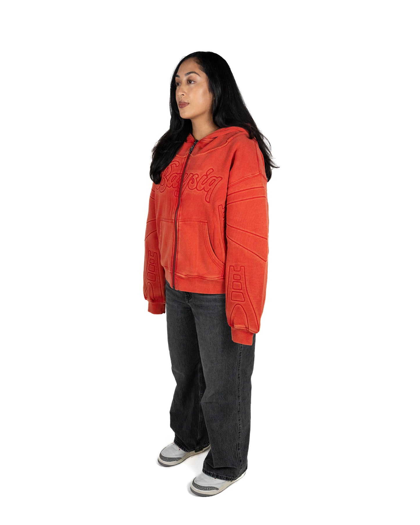 Washed Red Golden Gate Zip