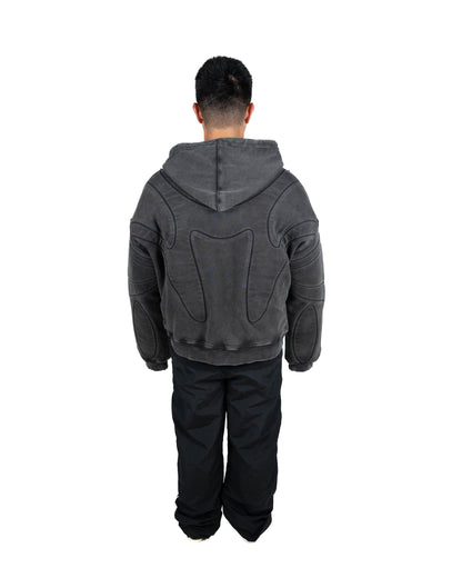 Washed Black Golden Gate Zip